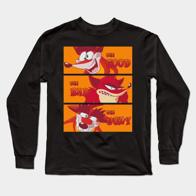The Good, The Bandicoot, The Ugly Long Sleeve T-Shirt by Geb